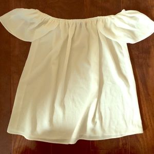 White Off the Shoulder Blouse